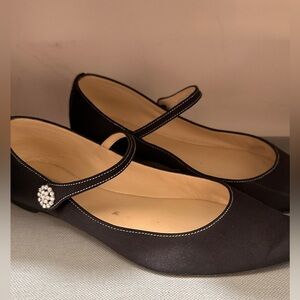 Repetto black paolo mary jane ballerina flats